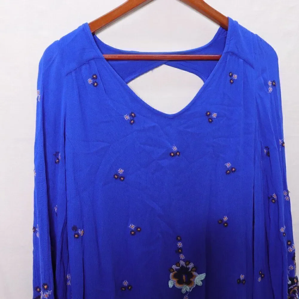 Free People | Boho Oversized Long Sleeve‎ Dress Small